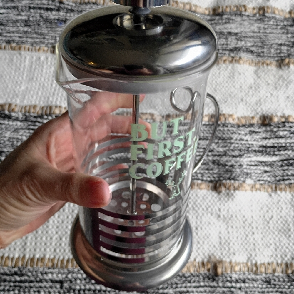 Stainless Steel French Press Coffee Maker - Picture 3 of 5